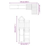 ZNTS Outdoor Playset Solid Wood Pine 3156871