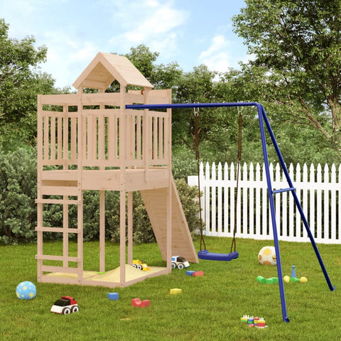 ZNTS Outdoor Playset Solid Wood Pine 3156877