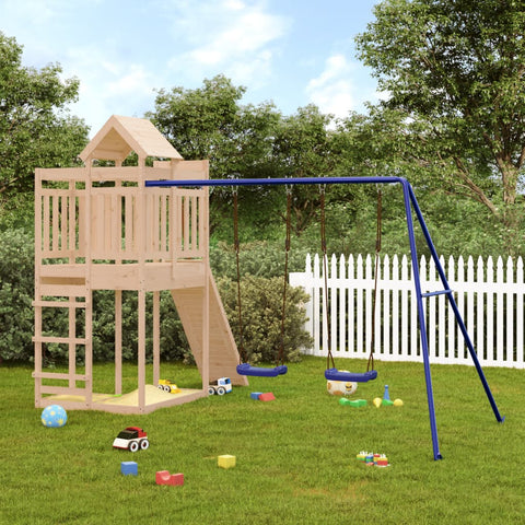 ZNTS Outdoor Playset Solid Wood Pine 3156880