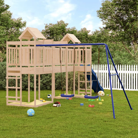 ZNTS Outdoor Playset Solid Wood Pine 3156889