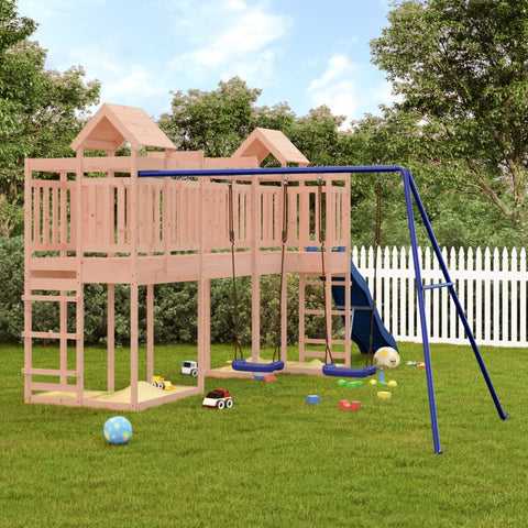 ZNTS Outdoor Playset Solid Wood Douglas 3156890