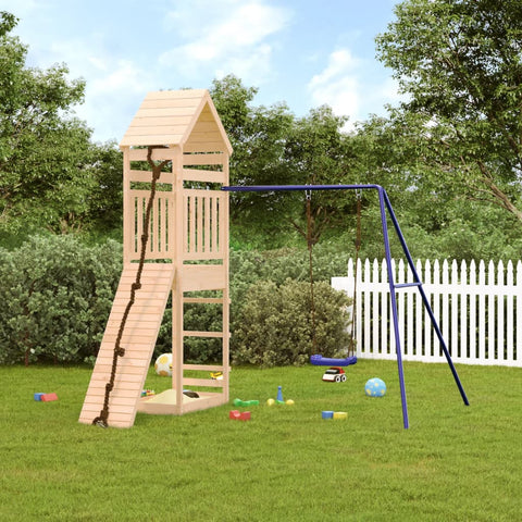 ZNTS Outdoor Playset Solid Wood Pine 3156901