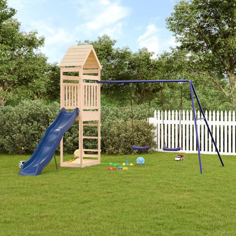 ZNTS Outdoor Playset Solid Wood Pine 3156910