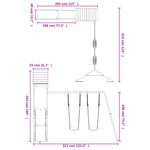 ZNTS Outdoor Playset Impregnated Wood Pine 3156912