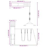 ZNTS Outdoor Playset Impregnated Wood Pine 3156912
