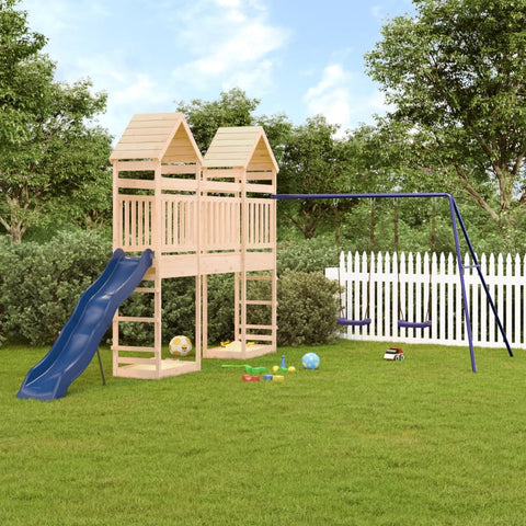 ZNTS Outdoor Playset Solid Wood Pine 3156913