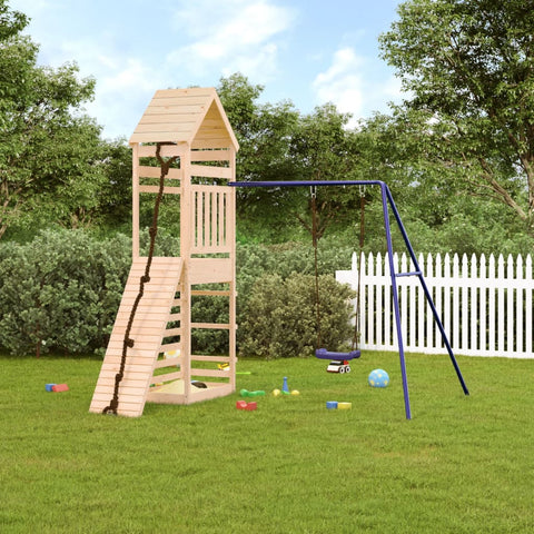 ZNTS Outdoor Playset Solid Wood Pine 3156922