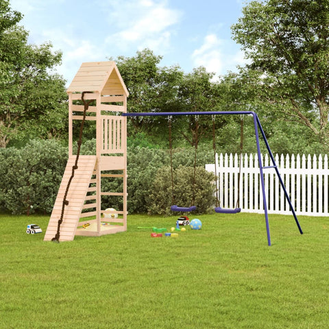 ZNTS Outdoor Playset Solid Wood Pine 3156925