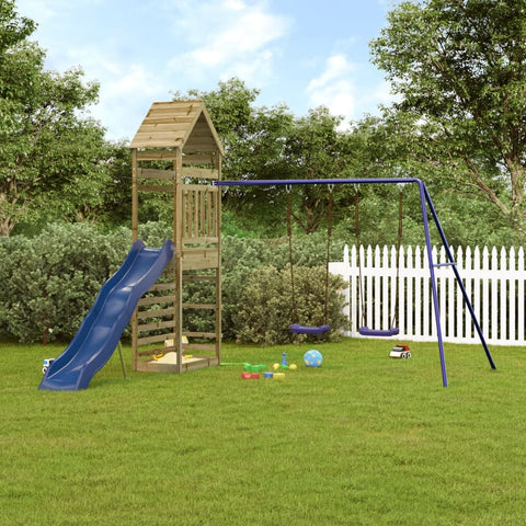 ZNTS Outdoor Playset Impregnated Wood Pine 3156933