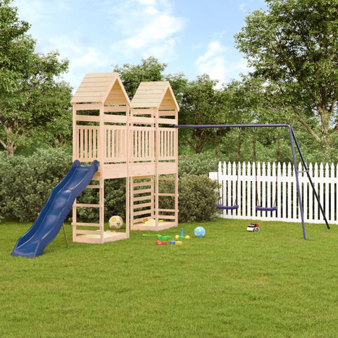 ZNTS Outdoor Playset Solid Wood Pine 3156934