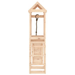 ZNTS Playhouse with Climbing Wall Solid Wood Pine 3156940