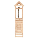 ZNTS Playhouse with Climbing Wall Solid Wood Pine 3156940