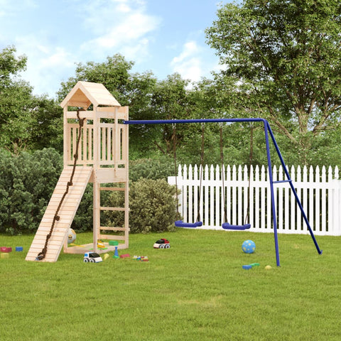 ZNTS Outdoor Playset Solid Wood Pine 3156946