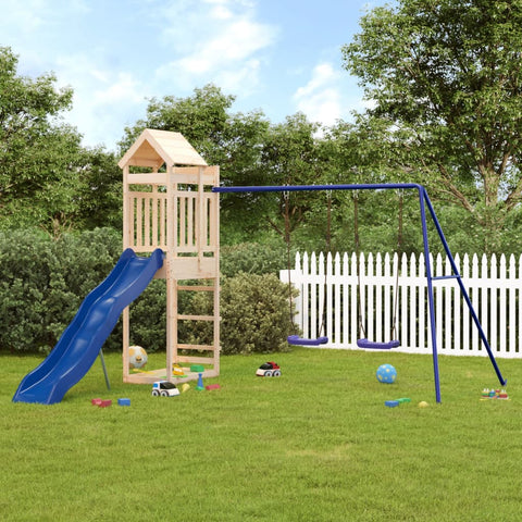 ZNTS Outdoor Playset Solid Wood Pine 3156952
