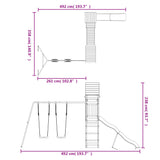 ZNTS Outdoor Playset Solid Wood Pine 3156967