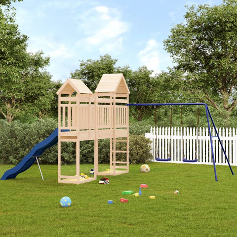 ZNTS Outdoor Playset Solid Wood Pine 3156967