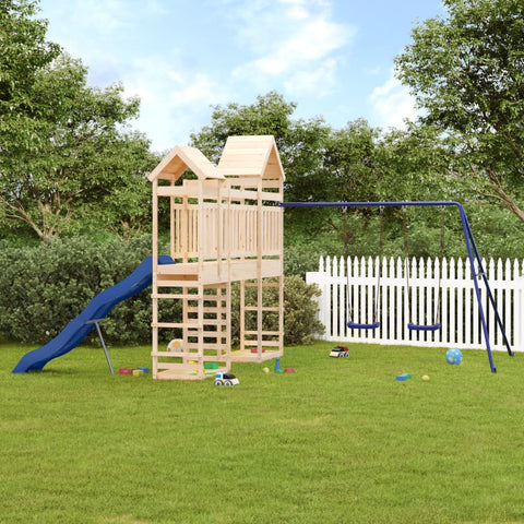ZNTS Outdoor Playset Solid Wood Pine 3156979