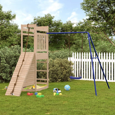 ZNTS Outdoor Playset Solid Wood Pine 3156997