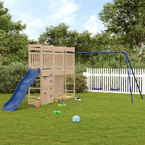 ZNTS Outdoor Playset Solid Wood Pine 3157009
