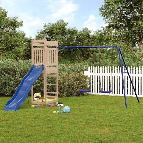 ZNTS Outdoor Playset Solid Wood Pine 3157036