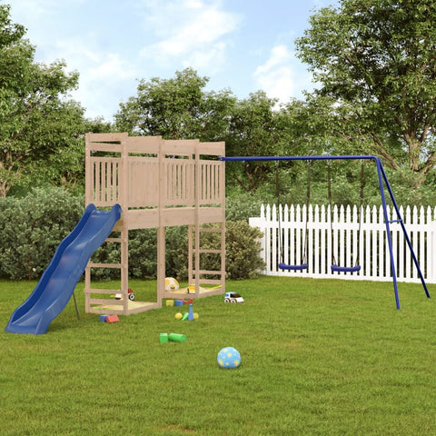 ZNTS Outdoor Playset Solid Wood Pine 3157039