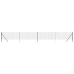 ZNTS Wire Mesh Fence Anthracite 1x10 m Galvanised Steel 154225