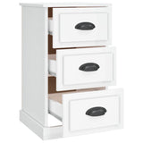 ZNTS Bedside Cabinet High Gloss White 39x39x67 cm Engineered Wood 816162
