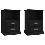 ZNTS Bedside Cabinets 2 pcs Black 43x36x60 cm 816331