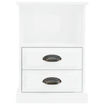 ZNTS Bedside Cabinets 2 pcs High Gloss White 43x36x60 cm 816333