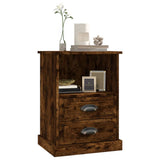ZNTS Bedside Cabinets 2 pcs Smoked Oak 43x36x60 cm 816339