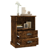 ZNTS Bedside Cabinets 2 pcs Smoked Oak 43x36x60 cm 816339
