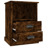 ZNTS Bedside Cabinets 2 pcs Smoked Oak 43x36x60 cm 816339