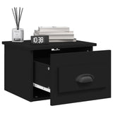 ZNTS Wall-mounted Bedside Cabinets 2 pcs Black 41.5x36x28cm 816379