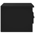 ZNTS Wall-mounted Bedside Cabinets 2 pcs Black 41.5x36x28cm 816379