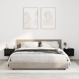 ZNTS Wall-mounted Bedside Cabinets 2 pcs Black 41.5x36x28cm 816379
