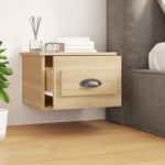 ZNTS Wall-mounted Bedside Cabinets 2 pcs Sonoma Oak 41.5x36x28cm 816383