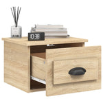 ZNTS Wall-mounted Bedside Cabinets 2 pcs Sonoma Oak 41.5x36x28cm 816383