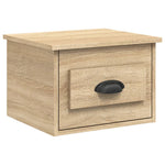 ZNTS Wall-mounted Bedside Cabinets 2 pcs Sonoma Oak 41.5x36x28cm 816383