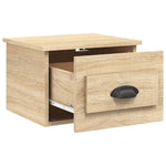 ZNTS Wall-mounted Bedside Cabinets 2 pcs Sonoma Oak 41.5x36x28cm 816383