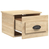 ZNTS Wall-mounted Bedside Cabinets 2 pcs Sonoma Oak 41.5x36x28cm 816383