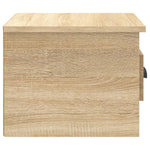 ZNTS Wall-mounted Bedside Cabinets 2 pcs Sonoma Oak 41.5x36x28cm 816383