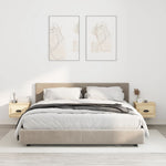 ZNTS Wall-mounted Bedside Cabinets 2 pcs Sonoma Oak 41.5x36x28cm 816383