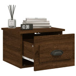 ZNTS Wall-mounted Bedside Cabinets 2 pcs Brown Oak 41.5x36x28cm 816391