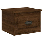 ZNTS Wall-mounted Bedside Cabinets 2 pcs Brown Oak 41.5x36x28cm 816391