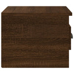 ZNTS Wall-mounted Bedside Cabinets 2 pcs Brown Oak 41.5x36x28cm 816391