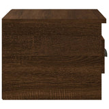 ZNTS Wall-mounted Bedside Cabinets 2 pcs Brown Oak 41.5x36x28cm 816391