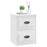 ZNTS Wall-mounted Bedside Cabinets 2 pcs White 41.5x36x53cm 816393