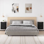 ZNTS Wall-mounted Bedside Cabinets 2 pcs Black 41.5x36x53cm 816395