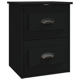 ZNTS Wall-mounted Bedside Cabinets 2 pcs Black 41.5x36x53cm 816395