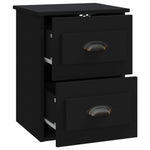 ZNTS Wall-mounted Bedside Cabinets 2 pcs Black 41.5x36x53cm 816395